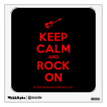[Electric guitar] keep calm and rock on  Wall Decals