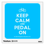 [Bicycle] keep calm and pedal on  Wall Decals