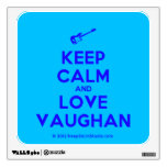 [Electric guitar] keep calm and love vaughan  Wall Decals