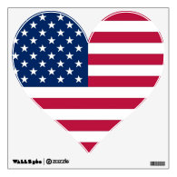 Wall Decals with federal flag of U.S.A.