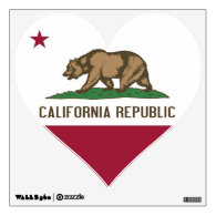 Wall Decals with flag of California, U.S.A.