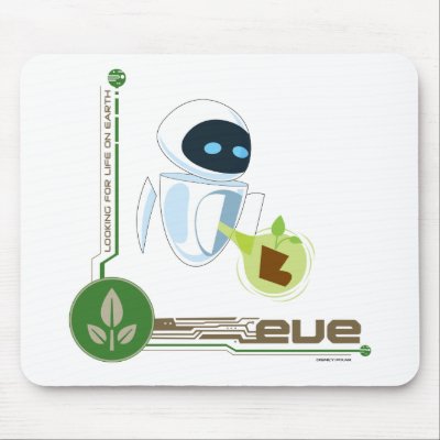 Wall*E with Eve the plant Disney mousepads
