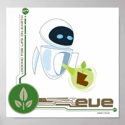 Wall*E with Eve the plant Disney posters