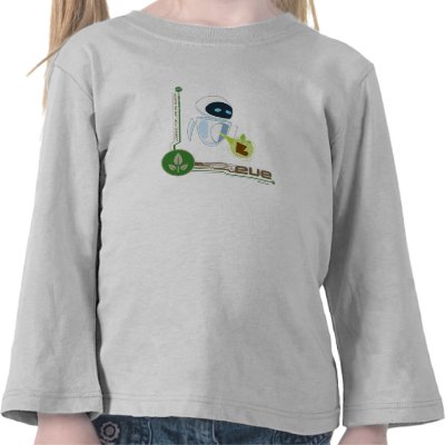 Wall*E with Eve the plant Disney t-shirts