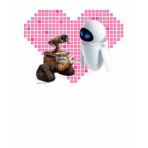 Wall*e's Wall*e and Eve Pixel Heart Disney t-shirts