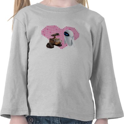 Wall*e's Wall*e and Eve Pixel Heart Disney t-shirts