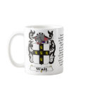 Wall Family Coat of Arms mug