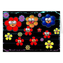 wall flowers cards