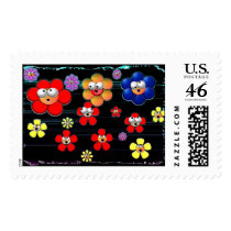 wall flowers postage