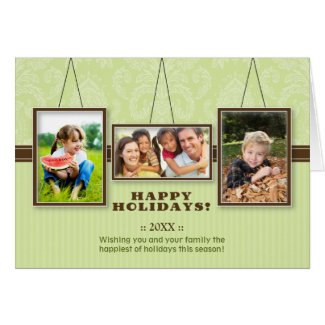 Wall Frames Custom Family Holiday Card (mint)