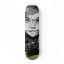 Wall Graffiti Little Girl Skate Board skateboards