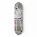 Wall Graffiti Sexy Snow Bunny RN Girl Skate Board skateboards