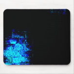 Wall Image in Blue and Black. Digital Art. Mousepad