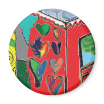 Wall of Hearts magnets