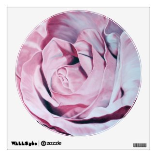 Wall of romantic pink roses decals room decals
