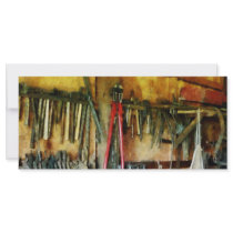 Wall of Tools and Shop Apron Rack Cards