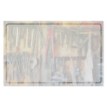 Wall of Tools and Shop Apron Personalized Stationery