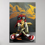 Wall paint poster