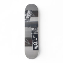 wall st. and broadway by lensgerrit skate board