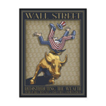 Wall St. Redistribution Postcard