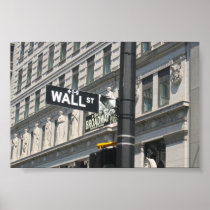 Wall Street and Broadway, New York City Print