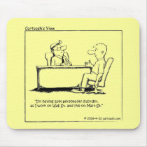 Wall Street and Main Street mousepads