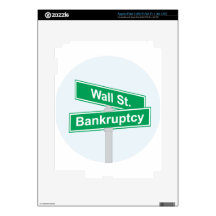 Wall Street Bankruptcy - Occupy Wall Street Sign Decal For iPad 3