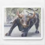 Wall Street Bull by Paul Jackson Mouse Pad