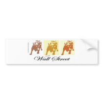 Wall Street Bull Market Bumper Sticker