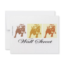 Wall Street Bull Market Personalized Invitation