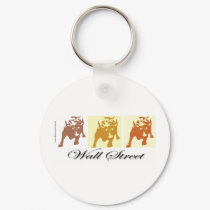 Wall Street Bull Market keychains