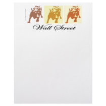 Wall Street Bull Market letterhead by SpeakYourMind Wall Street Bull Market letterhead