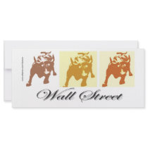 Wall Street Bull Market rack cards by SpeakYourMind Wall Street Bull Market rack cards