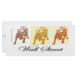 Wall Street Bull Market Rack Card Design