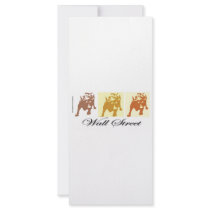 Wall Street Bull Market rack cards by SpeakYourMind Wall Street Bull Market rack cards