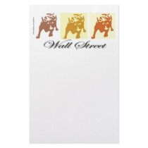 Wall Street Bull Market stationery