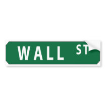 Wall Street bumper stickers by apollo335 Wall Street bumper stickers