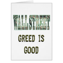 Wall Street/ Greed is Good Cards