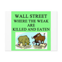 WALL STREET POSTCARD