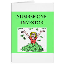 wall street sock ,arket investor greeting cards