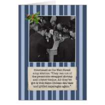 Wall Street Soup Kitchen Financial Crisis Card