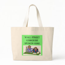 wall street stock market investor tote bag
