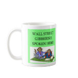 wall street stock market investor coffee mugs