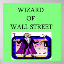 wall street stock market investor print