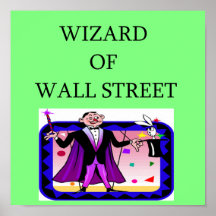 wall street stock market investor print