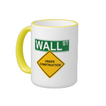 Wall Street Under Construction mugs by hdowney Wall Street Under Construction mugs