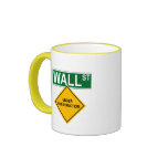 Wall Street Under Construction mugs