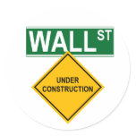 Wall Street Under Construction Sticker
