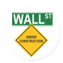 Wall Street Under Construction stickers