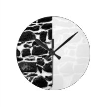 Wall texture round wallclock
